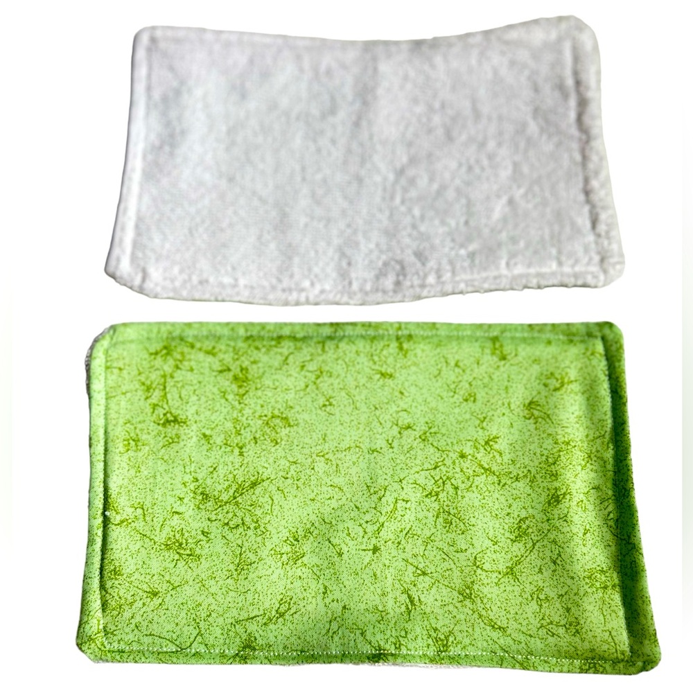 HAND CRAFTED Six 100% Cotton Terry Cloth Reusable Eco Friendly Unpaper Towels - Picture 7 of 8